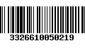 Código de Barras 3326610050219