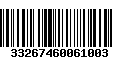 Código de Barras 33267460061003