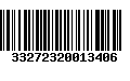 Código de Barras 33272320013406