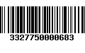 Código de Barras 3327750000683