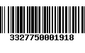 Código de Barras 3327750001918