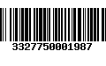 Código de Barras 3327750001987