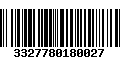 Código de Barras 3327780180027