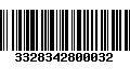 Código de Barras 3328342800032