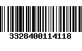 Código de Barras 3328400114118