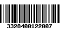 Código de Barras 3328400122007