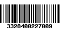 Código de Barras 3328400227009