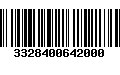 Código de Barras 3328400642000