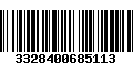 Código de Barras 3328400685113