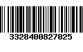 Código de Barras 3328400827025