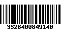 Código de Barras 3328400849140