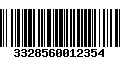 Código de Barras 3328560012354