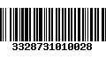 Código de Barras 3328731010028