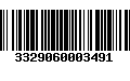 Código de Barras 3329060003491