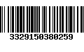 Código de Barras 3329150380259