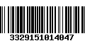 Código de Barras 3329151014047