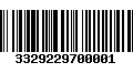 Código de Barras 3329229700001