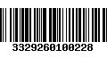 Código de Barras 3329260100228