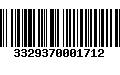 Código de Barras 3329370001712