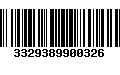 Código de Barras 3329389900326