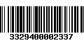 Código de Barras 3329400002337