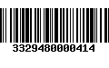 Código de Barras 3329480000414