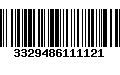 Código de Barras 3329486111121