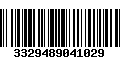 Código de Barras 3329489041029