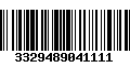 Código de Barras 3329489041111