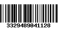 Código de Barras 3329489041128