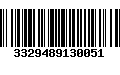 Código de Barras 3329489130051