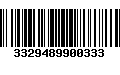 Código de Barras 3329489900333