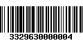 Código de Barras 3329630000004