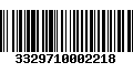 Código de Barras 3329710002218