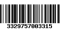 Código de Barras 3329757003315
