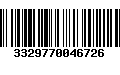 Código de Barras 3329770046726