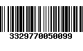 Código de Barras 3329770050099