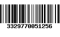 Código de Barras 3329770051256