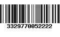 Código de Barras 3329770052222