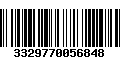 Código de Barras 3329770056848