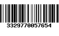 Código de Barras 3329770057654