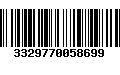 Código de Barras 3329770058699