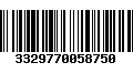 Código de Barras 3329770058750