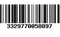 Código de Barras 3329770058897