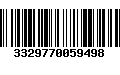 Código de Barras 3329770059498