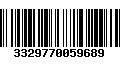 Código de Barras 3329770059689