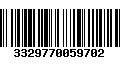 Código de Barras 3329770059702