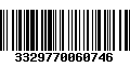 Código de Barras 3329770060746