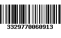 Código de Barras 3329770060913