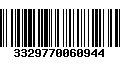 Código de Barras 3329770060944